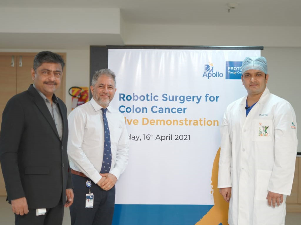 Apollo Proton Cancer Centre has launched the Robot-Assisted Cancer Surgery Unit and successfully performed its first robotic procedure on a Bangladesh patient.