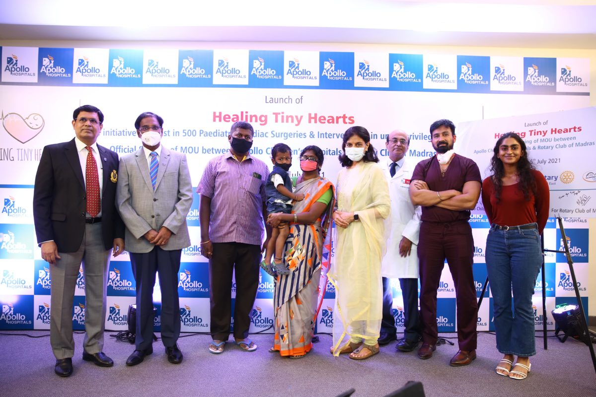 Apollo Children’s Hospital partners with Rotary Club of Madras East to help underprivileged children requiring lifesaving heart surgery