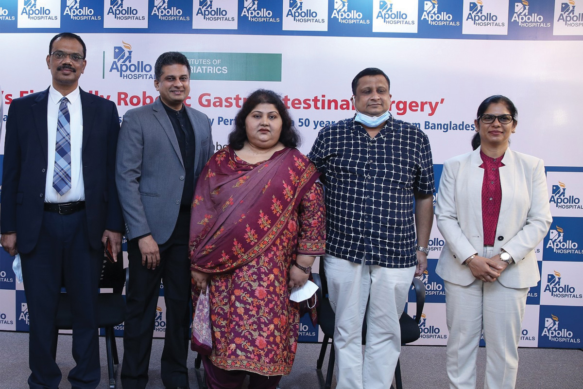 Apollo Hospitals, Chennai has successfully performed India’s first True Robotic Bariatric Surgery using Robotic Staplers on a patient from Bangladesh.