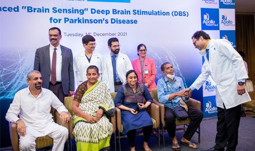 Apollo Hospitals, Chennai has successfully used Deep Brain Stimulation with advanced Brain Sensing technology for the treatment of Parkinson’s disease and dystonia.