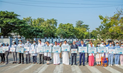 Apollo Cancer Centres organised a Winning over Cancer campaign on World Cancer Day to spread awareness about the need for cancer screening.