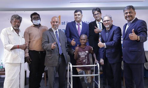 For the first time in Tamil Nadu, an 8-year-old boy’s knee joint and limb was saved from bone cancer by using 3D Printing Technology at the Apollo Proton Cancer Centre.