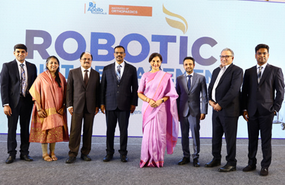 Apollo Institute of Orthopaedics has successfully completed 370 Robotic Knee Replacements.