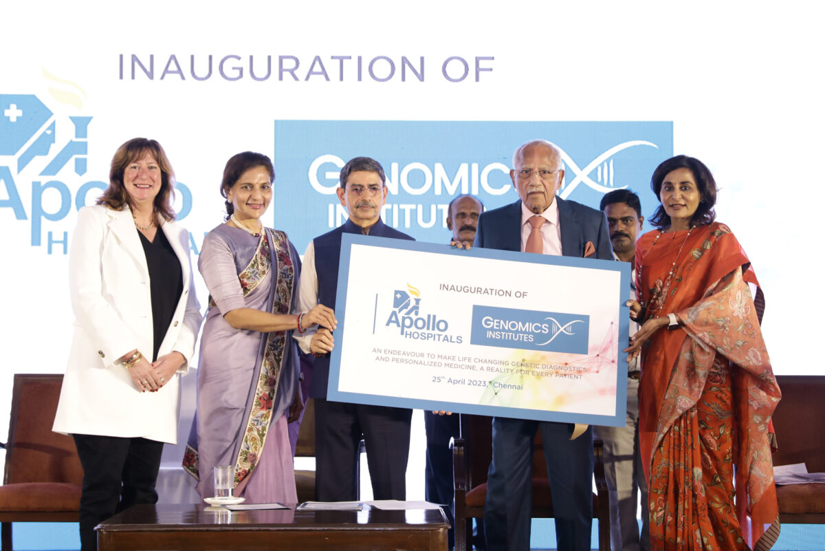 Apollo Hospitals launches Apollo Genomics Institute in Chennai.