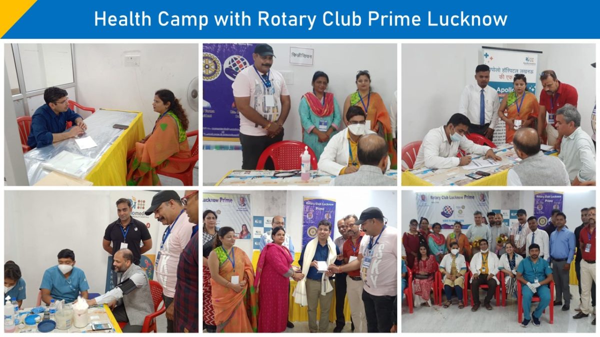 Health Camp with Rotary Club Prime Lucknow